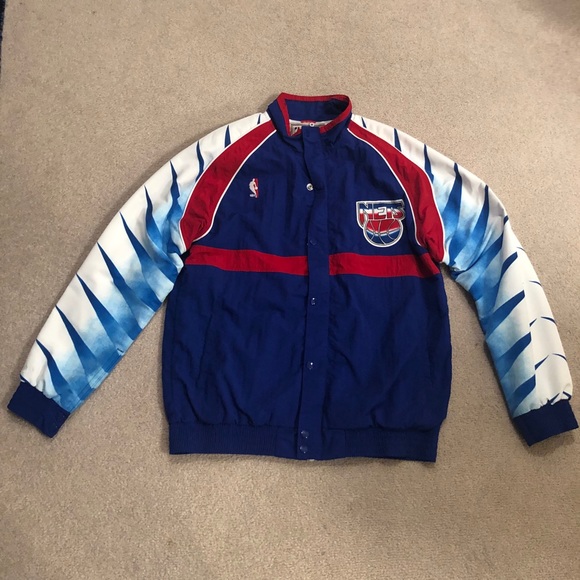 Mitchell & Ness Jackets & Coats Nj Nets Mitchell Ness Warm Up Jacket